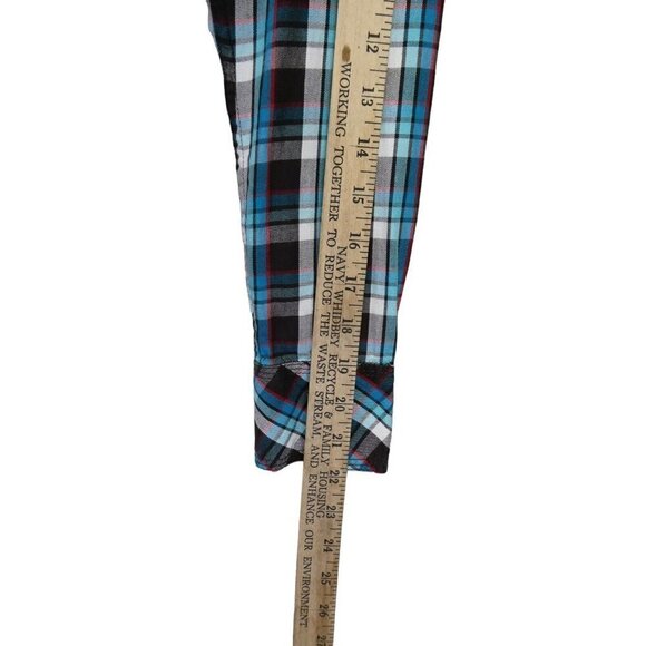 ARIAT Pendleton Women's Turquoise Blue Studded Plaid Western Shirt Size Small - Picture 9 of 12
